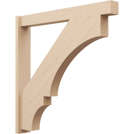 Ekena Millwork 5 1/2-in W x 40-in D x 40-in H Balboa Block Rough Cedar Woodgrain TimberThane Outlooker, Primed Tan OUTUR055X40X40BOA44RCPR